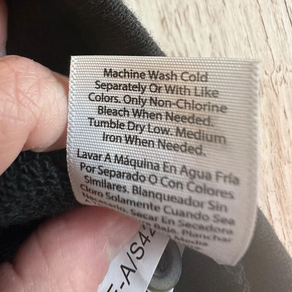 Long Sleeve Sweatshirt Dress with Plaid Print Sleeves Bow Cuffs XS - Picture 9 of 10